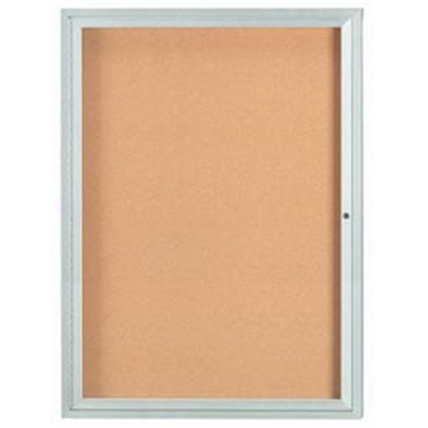 Aarco Aarco Products DCC4836R 36 in. W x 48 in. H Enclosed Aluminum Bulletin Board DCC4836R